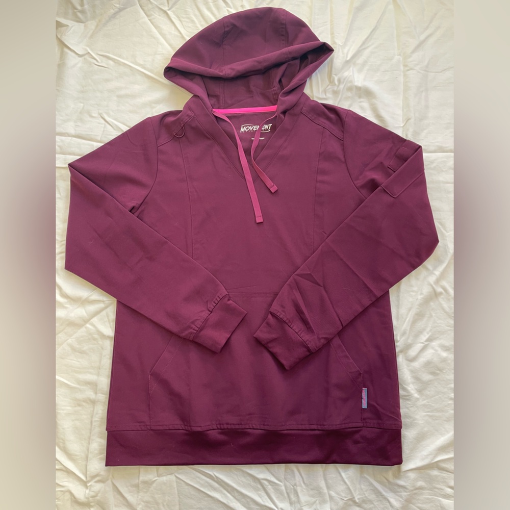 MOVEMENT by Butter-Soft Women's 4-Pocket Long Sleeve STRETCH Scrub Hoodie